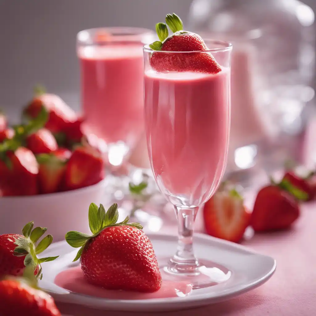 Strawberry Vitamin with Cookies