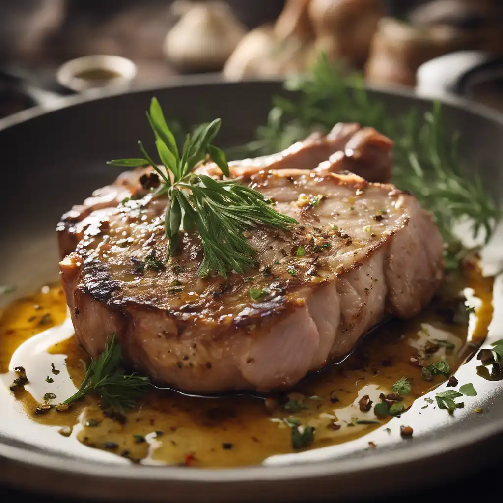 Pork Chops with Ginger and Herbs