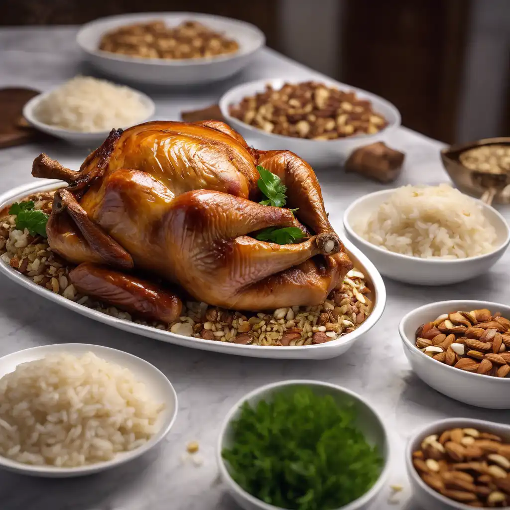 Roast Turkey with Rice and Nuts