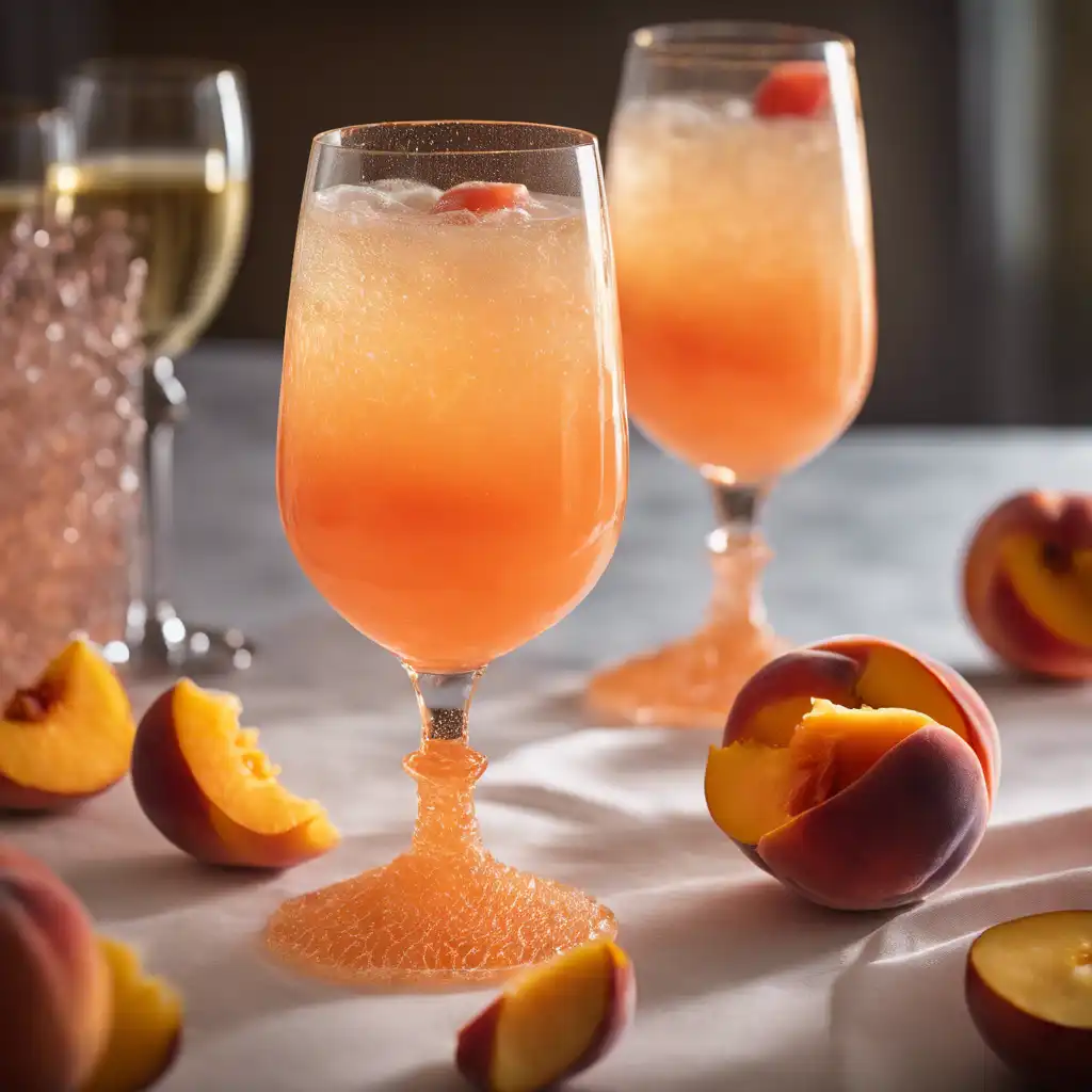 Peach Punch with Champagne