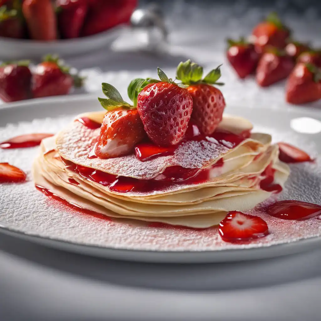 Crepes aux Fraises