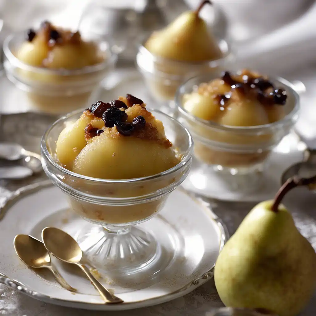 Pudding of Pears with Raisins