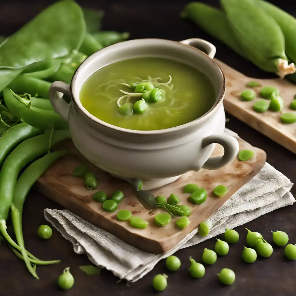 Snap Pea and Onion Soup