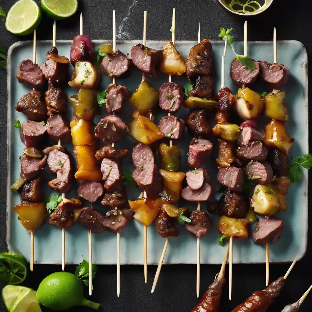 Chicken Heart Skewers