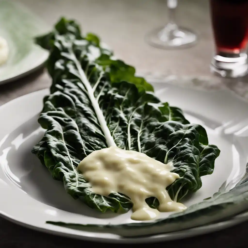 Chard with Cheese Sauce