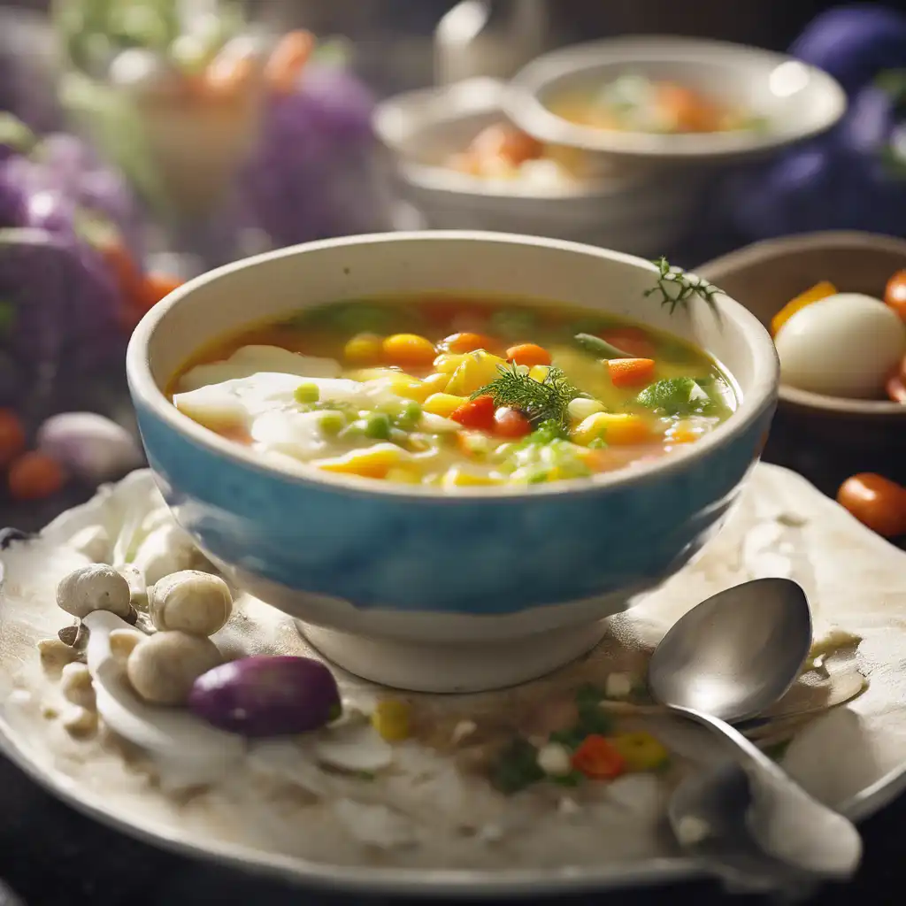 Vegetable Soup with Egg