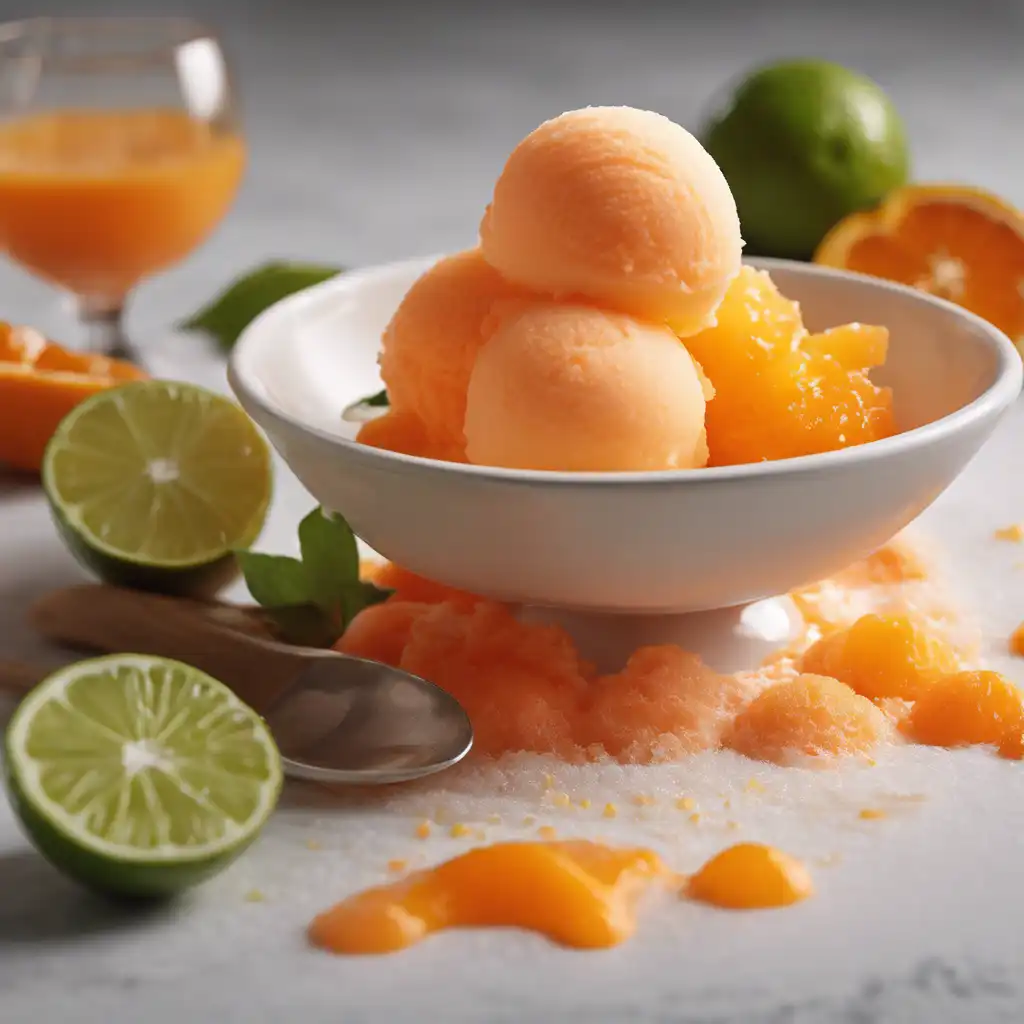 Tangerine and Lime Sorbet