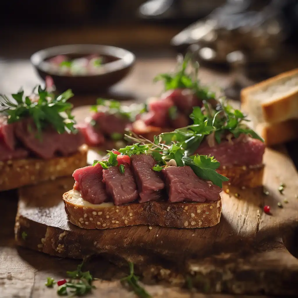 Tartar-Style Beef Tartines