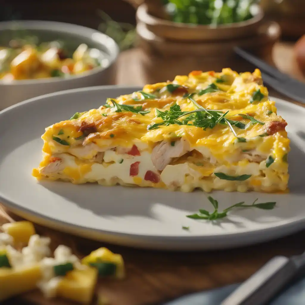 Chicken and Cheese Frittata