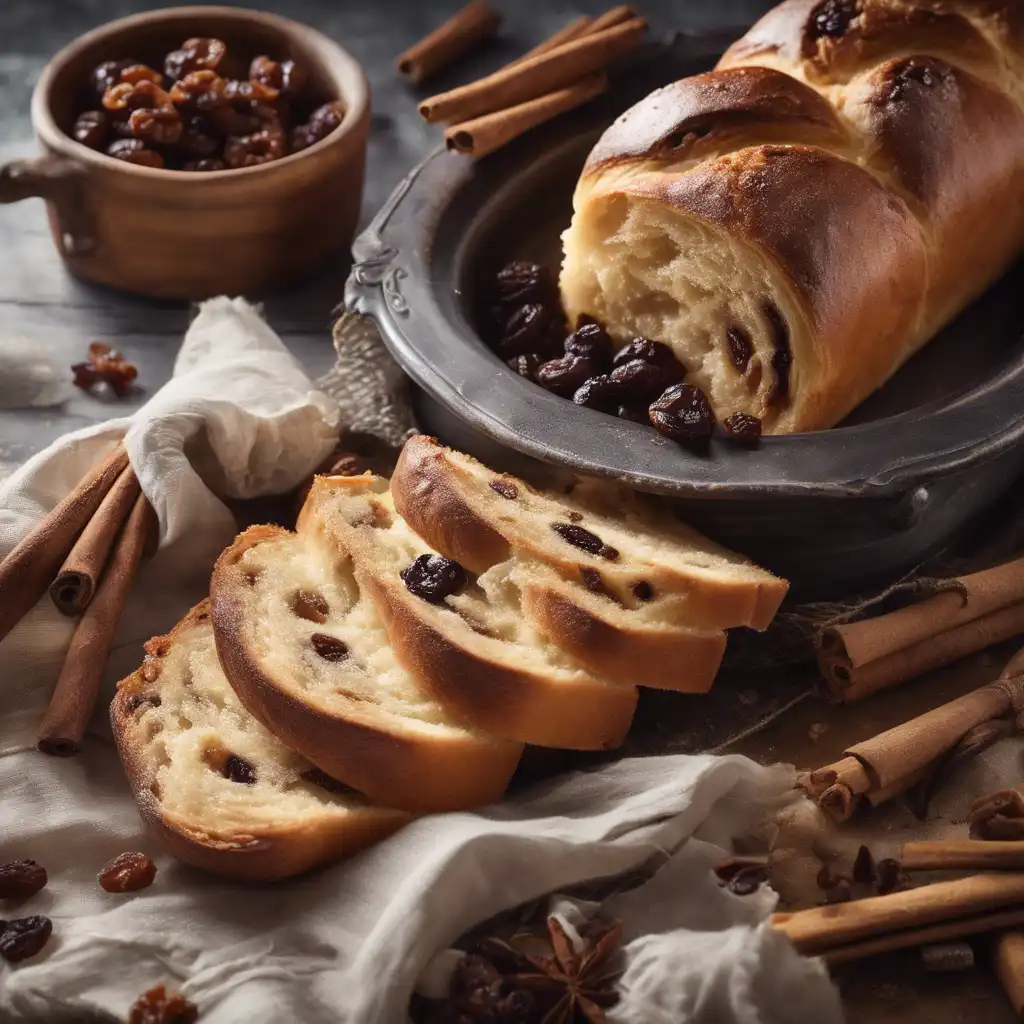 Sweet Bread with Cinnamon and Raisins