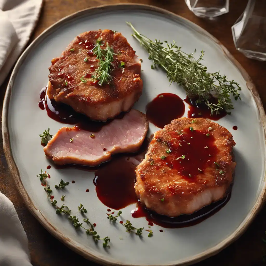 Pork Cutlet with Wine and Thyme