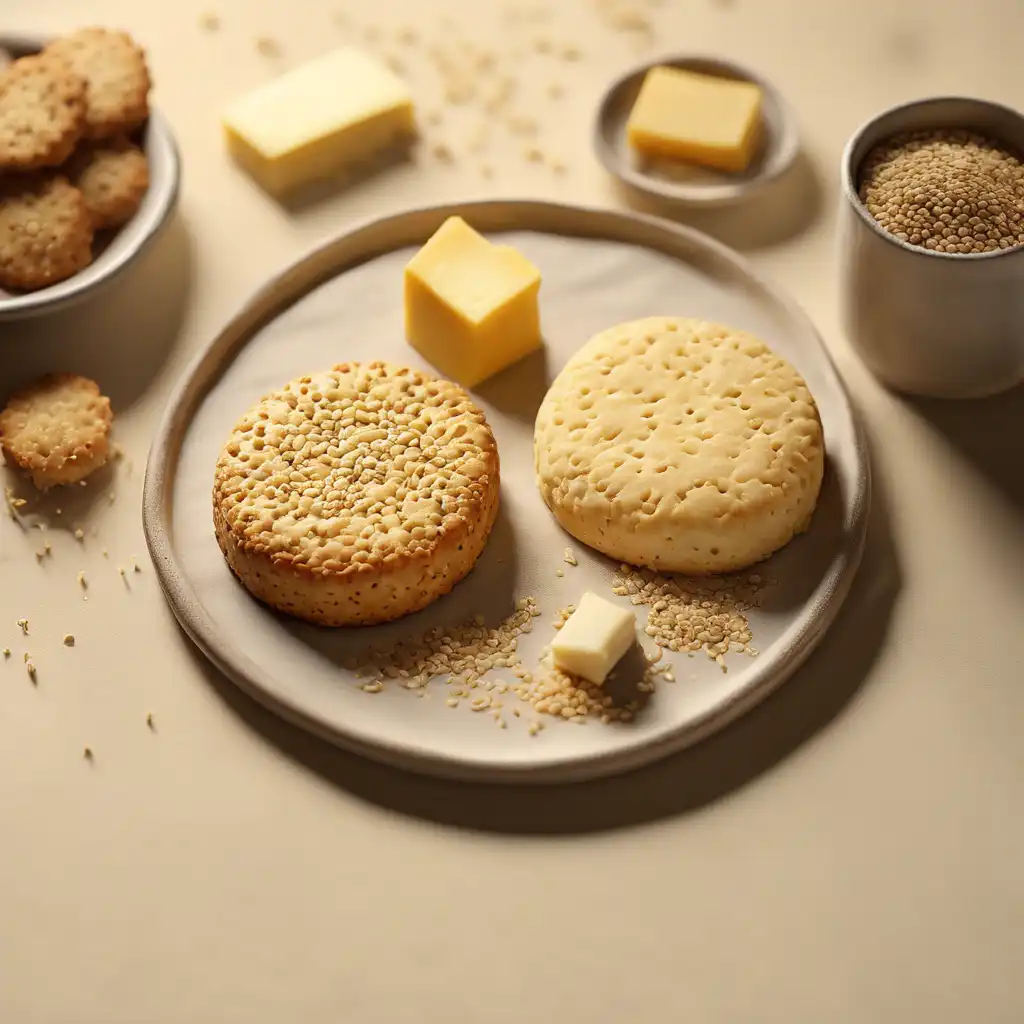 Cheese and Sesame Biscuit