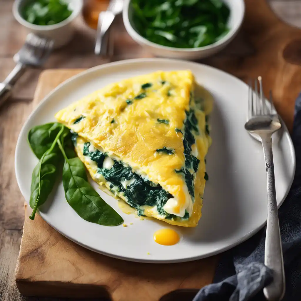 Cheese and Spinach Omelette