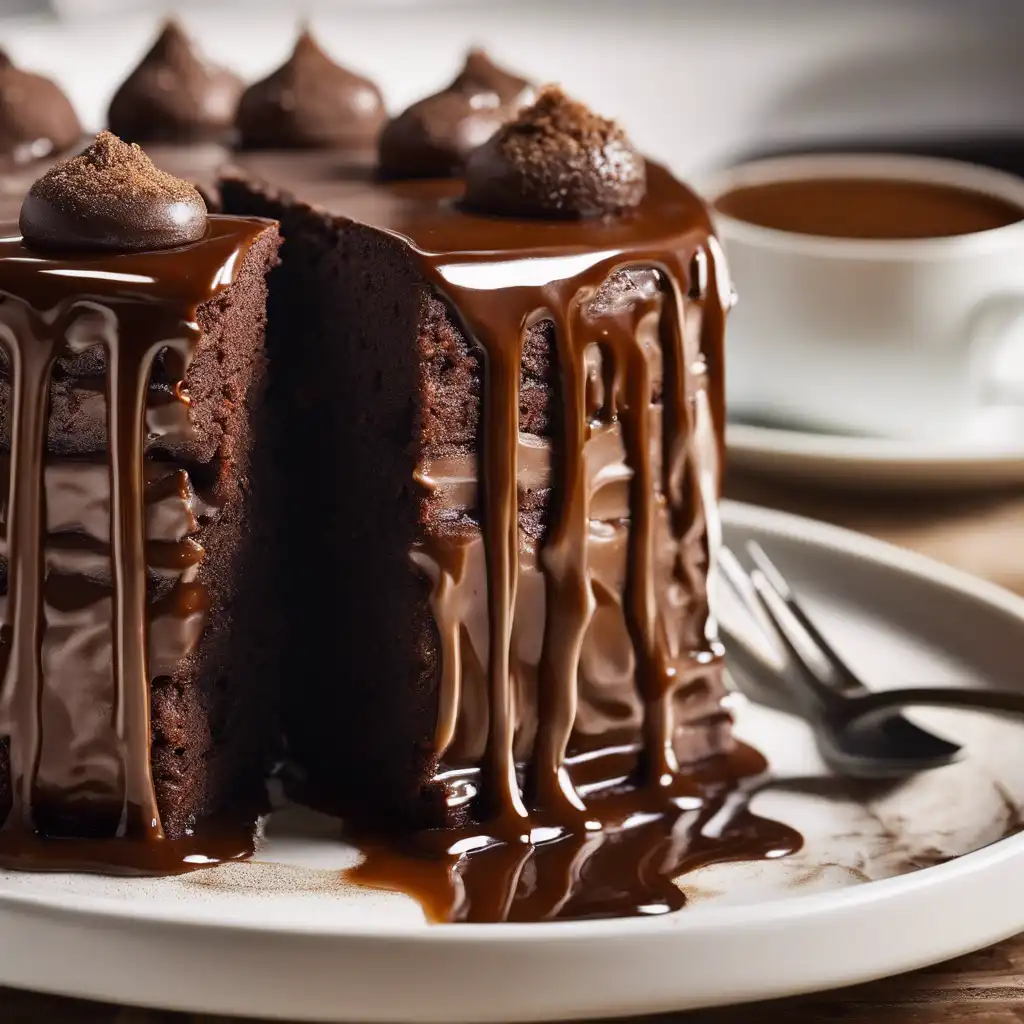 Chocolate Cake with Coffee Glaze