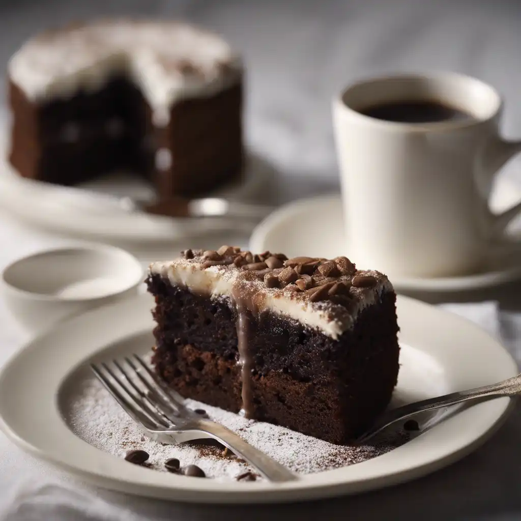 Simple Coffee and Chocolate Cake