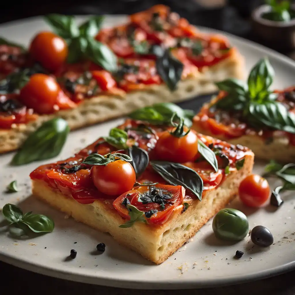 Tomato and Basil Focaccia