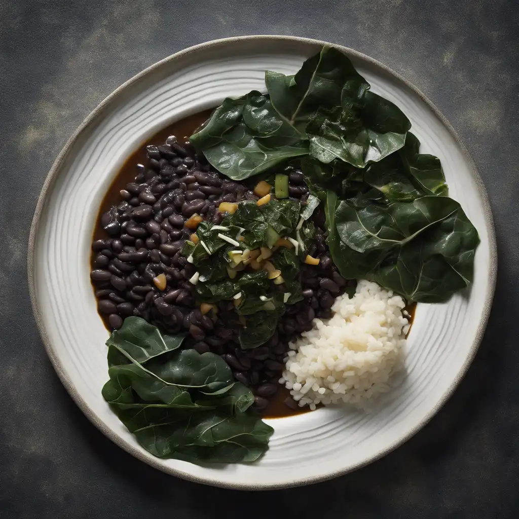 Black Bean with Collard Greens