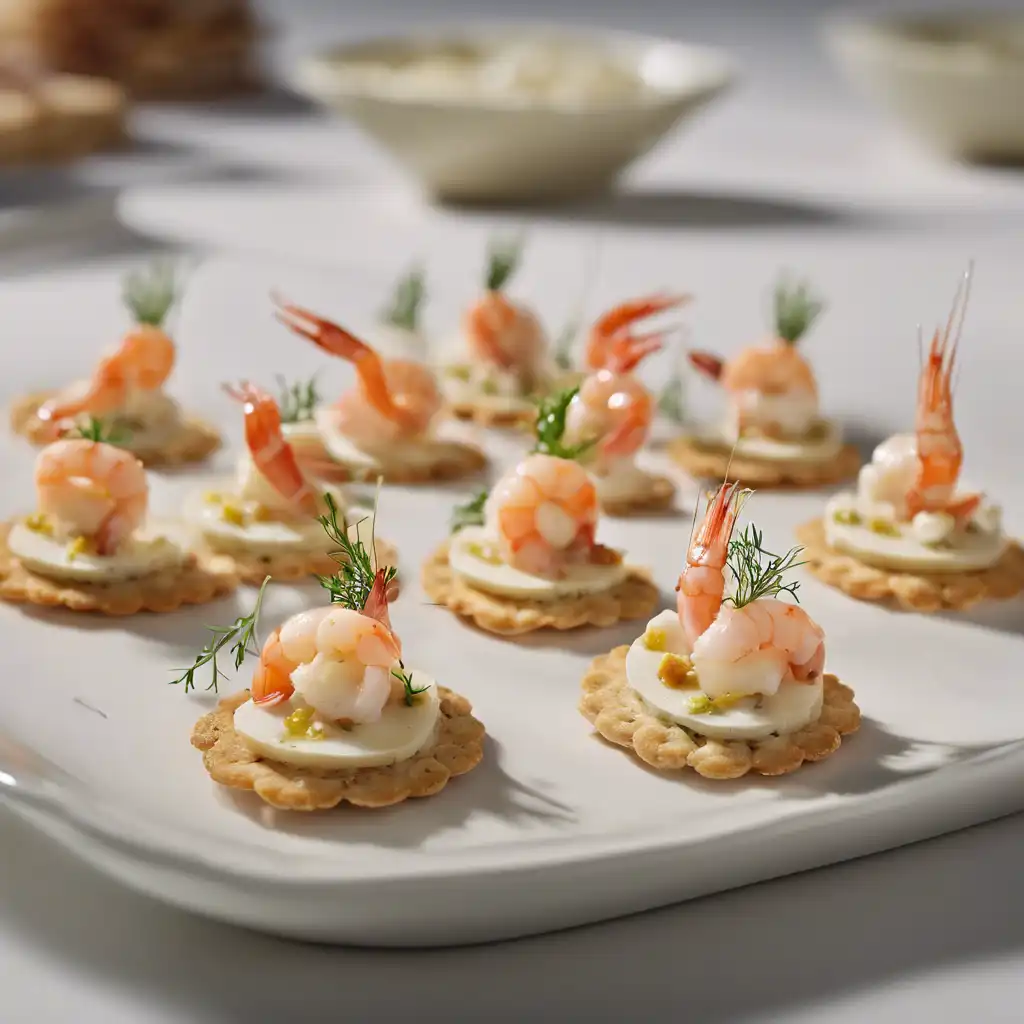 Cheese and Shrimp Canapé