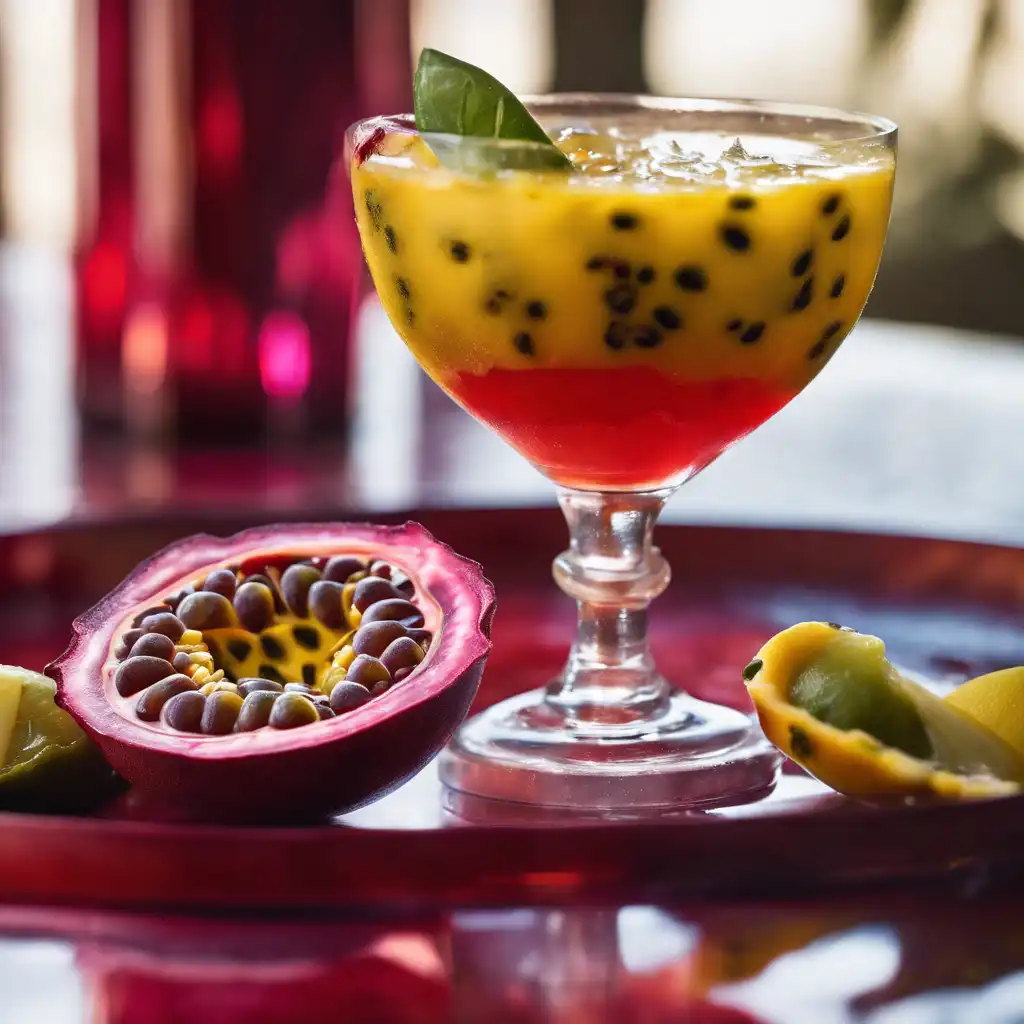 Red Passionfruit Caipirinha