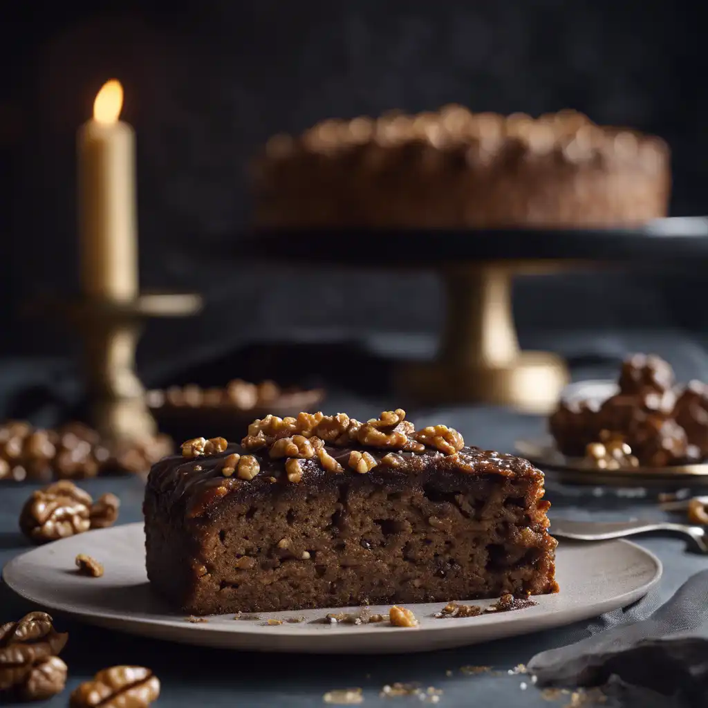 Caramelized Walnut Cake