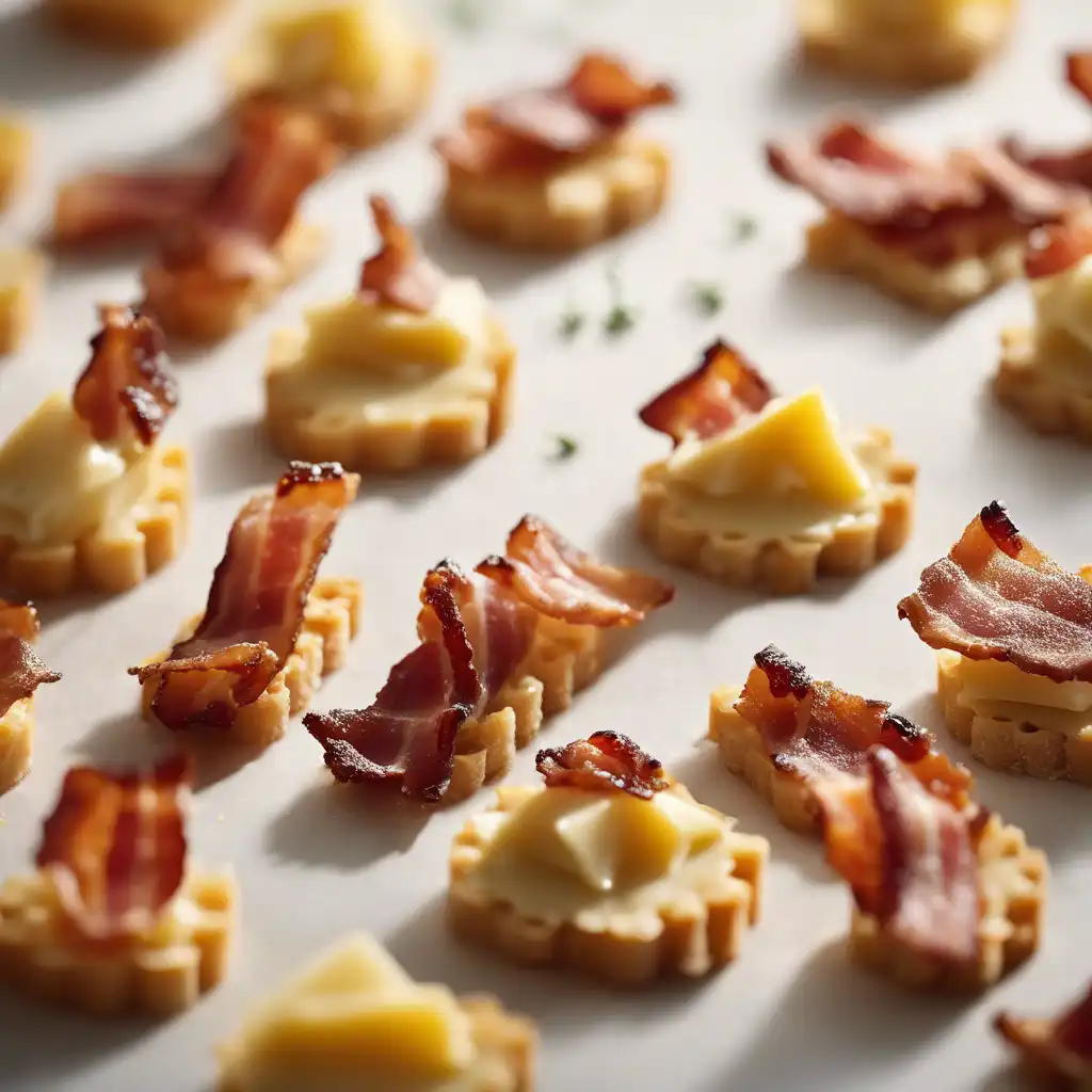 Parmesan Cheese and Bacon Canapé