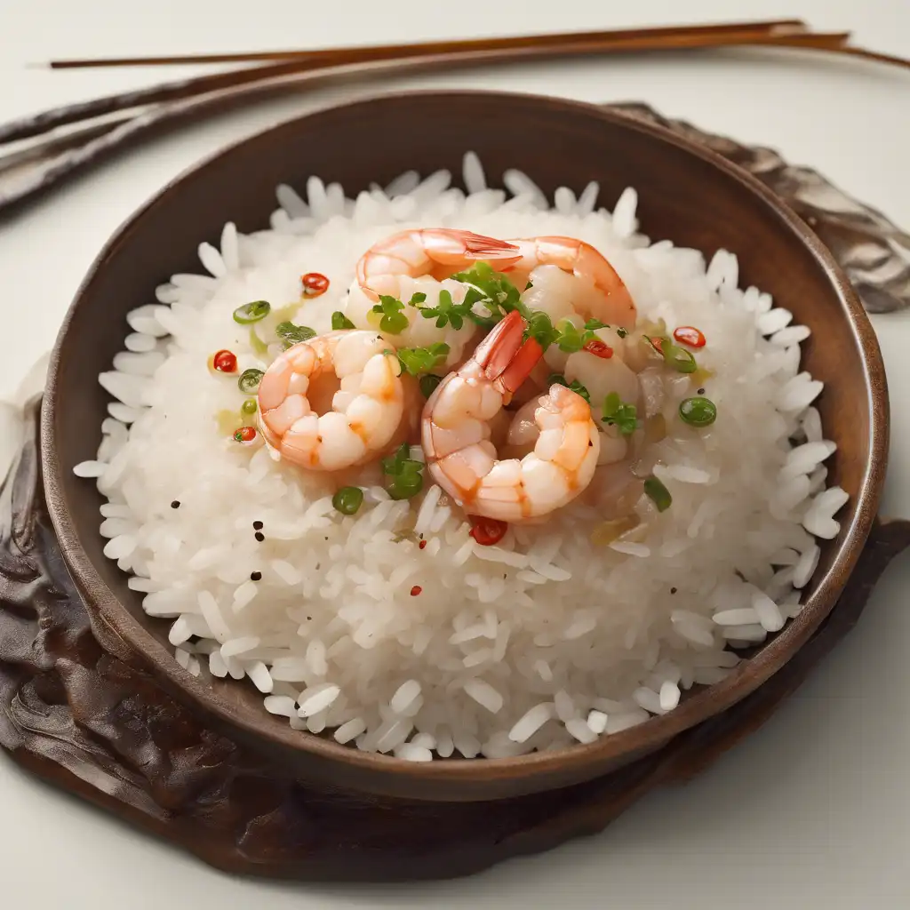 Rice with Shrimp and Vinegar Sauce