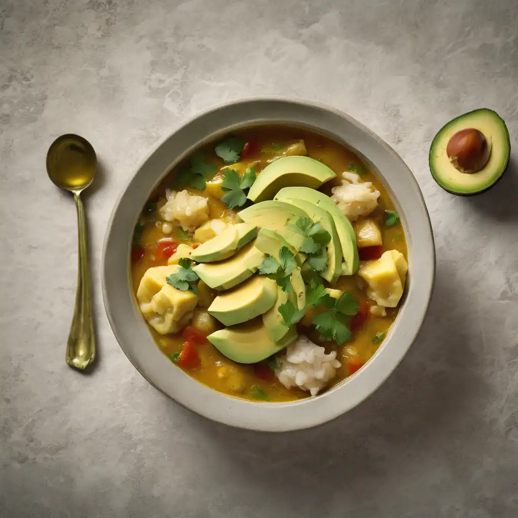 Salted Codfish Stew with Avocado and Banana from the Earth