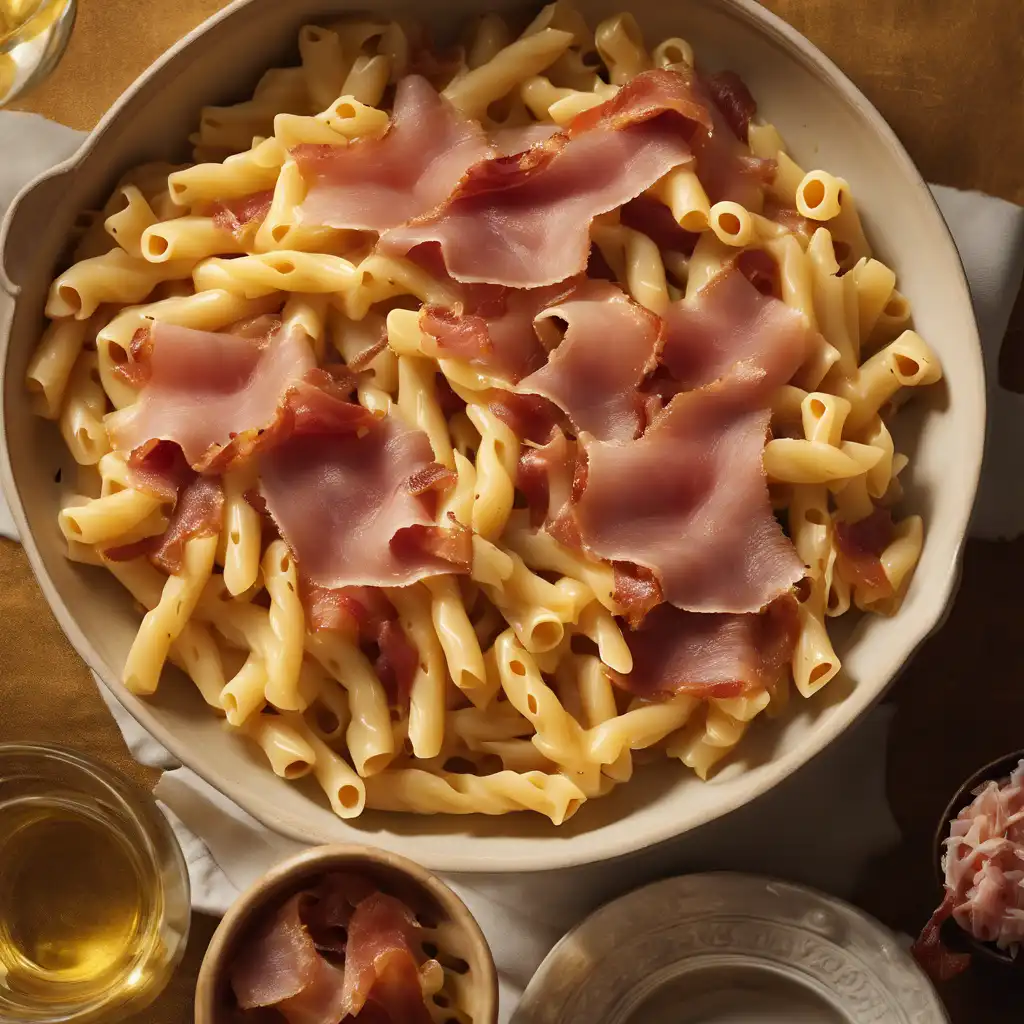 Macaroni with Prosciutto Roasted