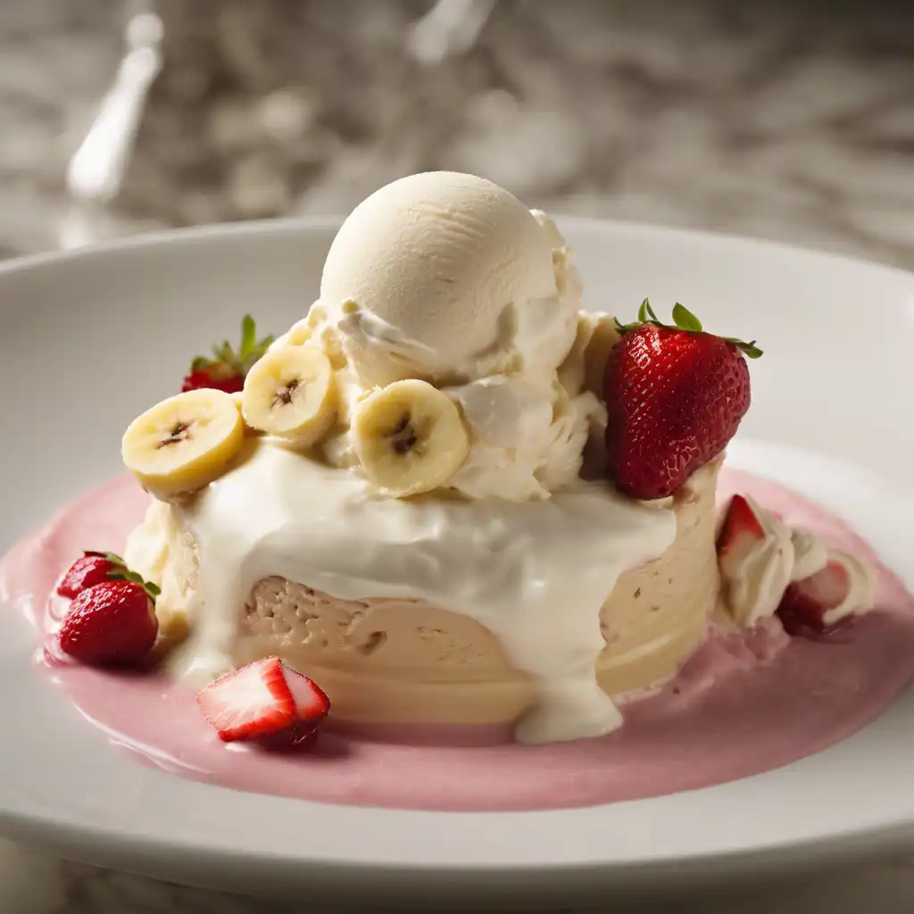 Foto de Creme de banana e geléia