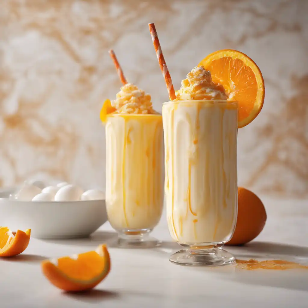 Orange and Egg Milkshake