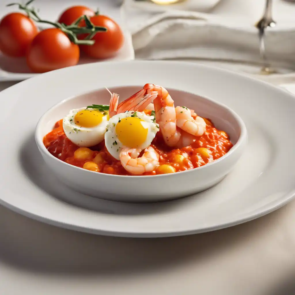 "Shrimp and Tomato Eggs"