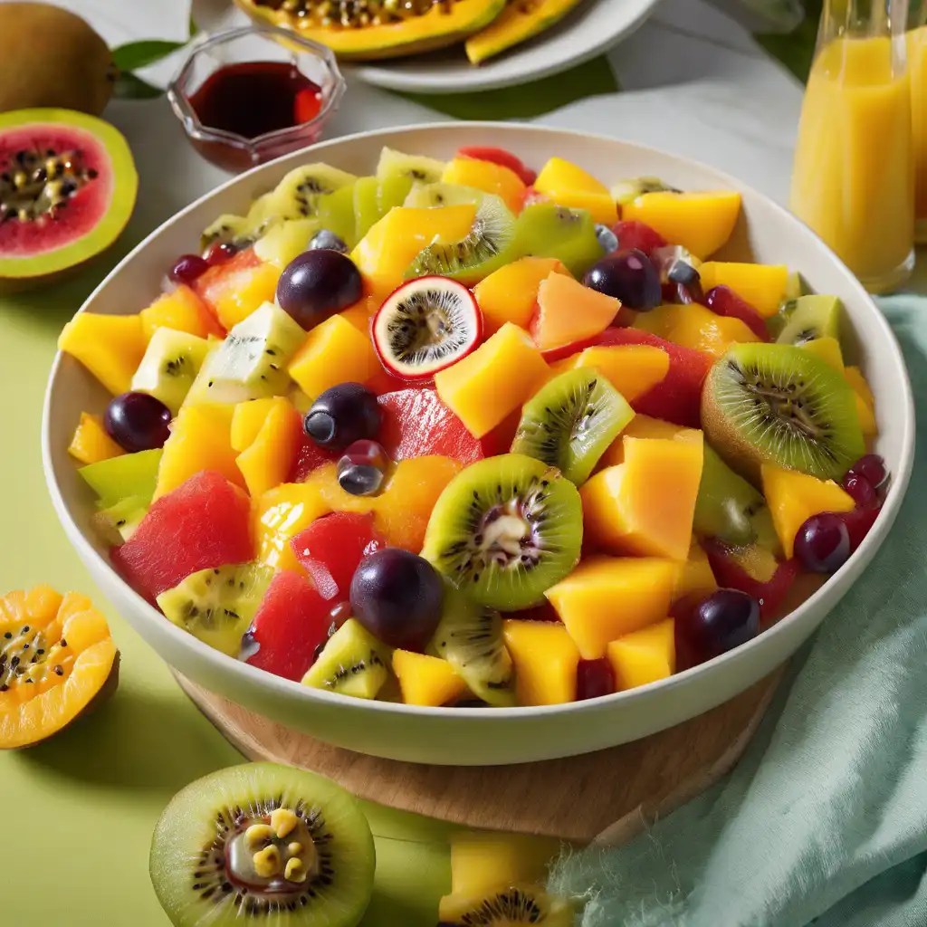 Fruit Salad with Passionfruit Syrup