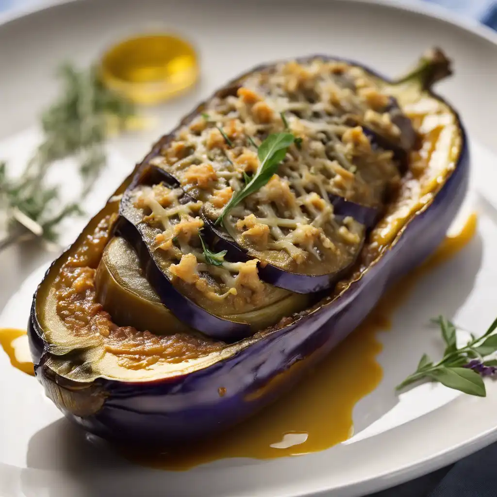 "Provençal Stuffed Aubergines"