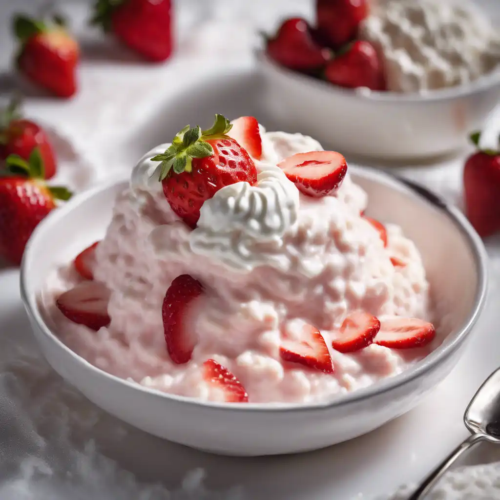 Strawberry Rice Pudding