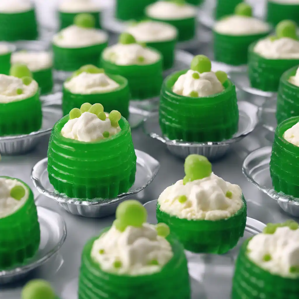 Green Jelly Dessert