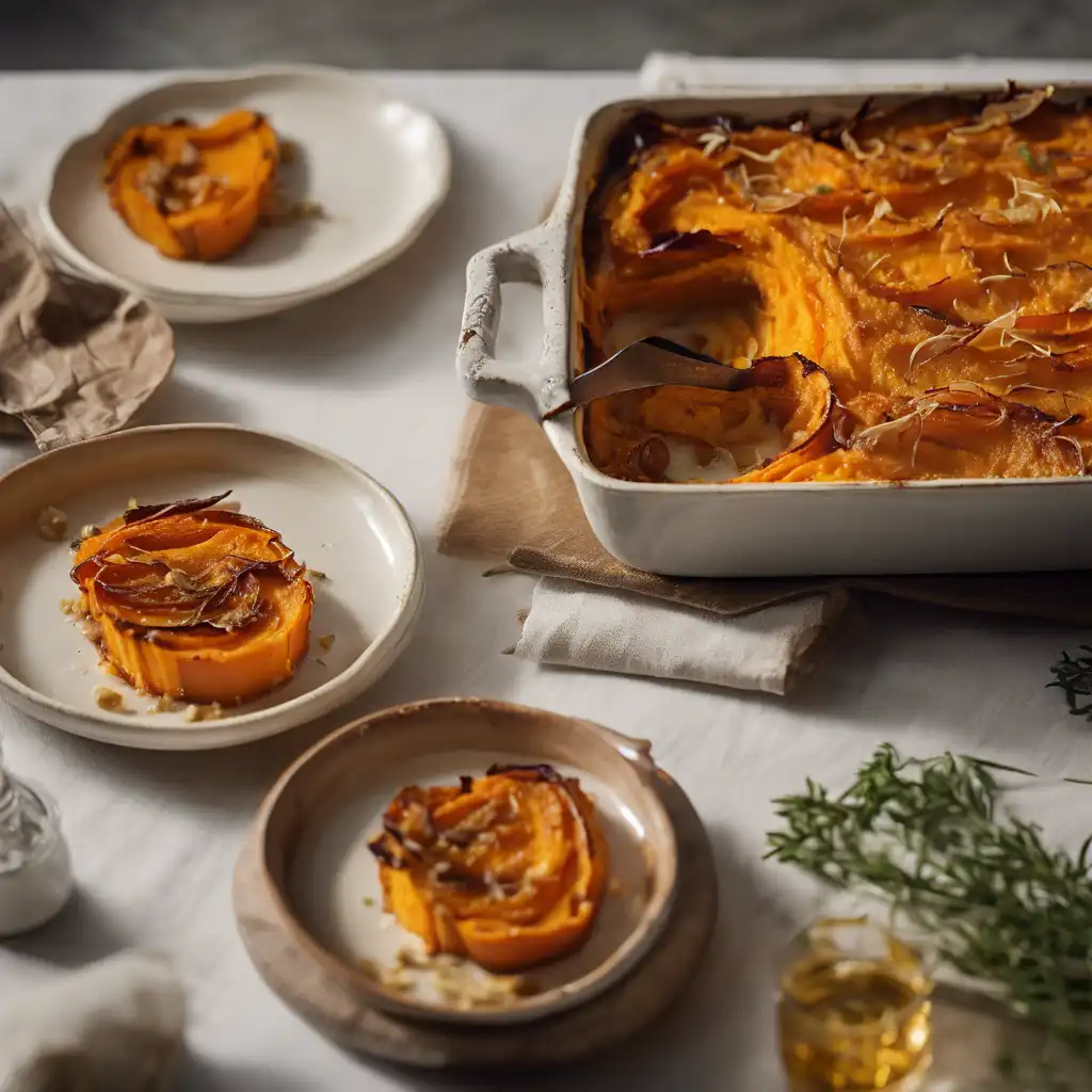 Roasted Sweet Potato Gratin