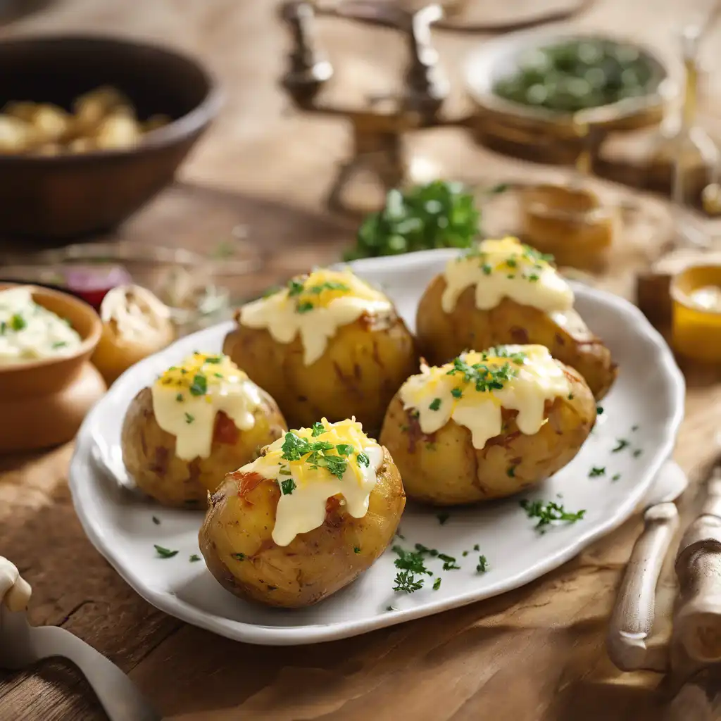 Stuffed Potatoes with Chicken