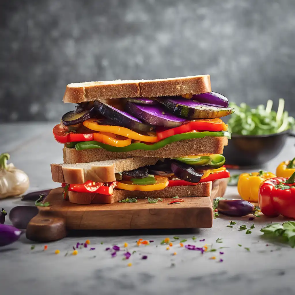 Vegetarian Bell Pepper Sandwich