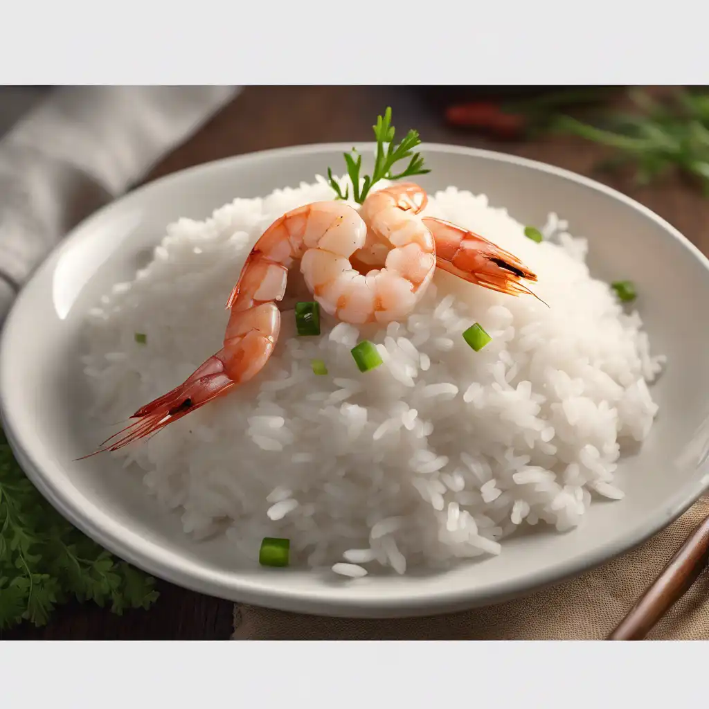 White Rice with Shrimp