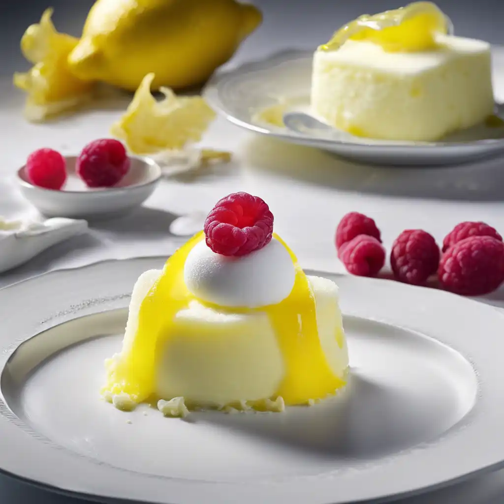 Lemon Sorbet Form with Lemon Sorbet Filling