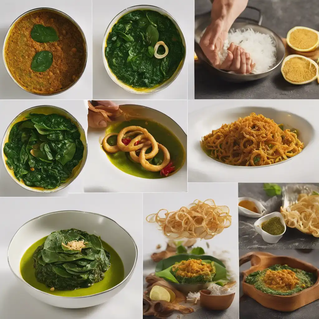 Spinach with Curry (Caril)