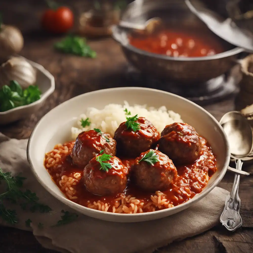 "Quick Meatball and Rice Casserole"