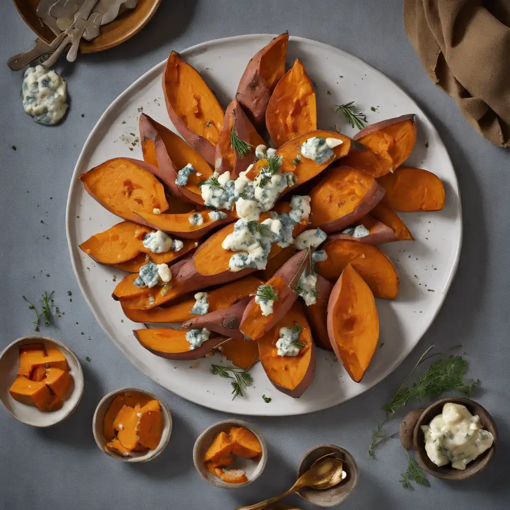 Roasted Sweet Potatoes with Gorgonzola