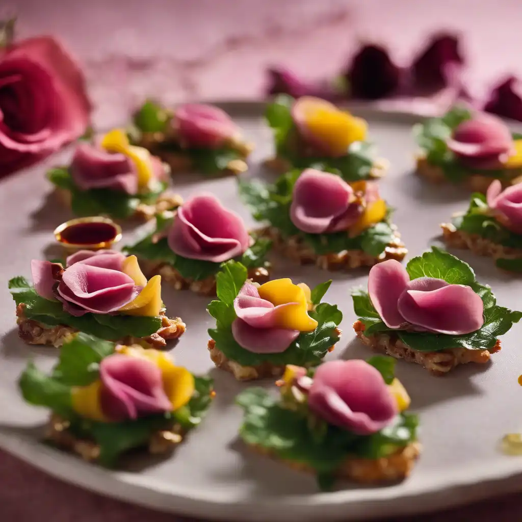 Rose Petal Canapés