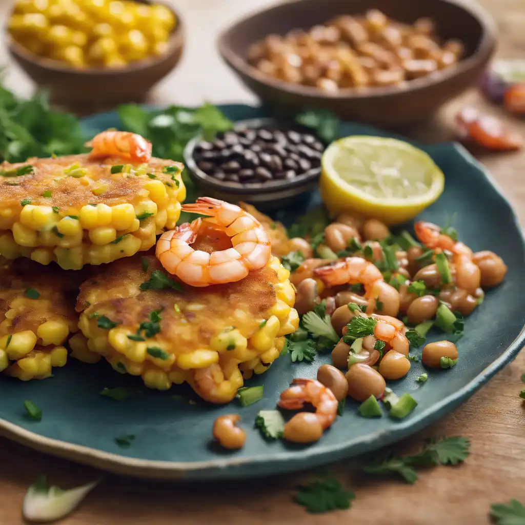 Corn Fritters with Shrimp