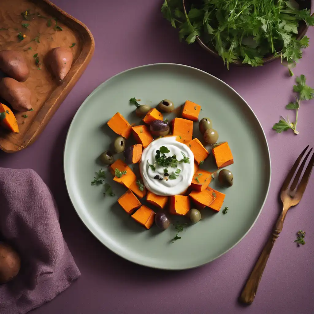 Sweet Potato with Olive Cream