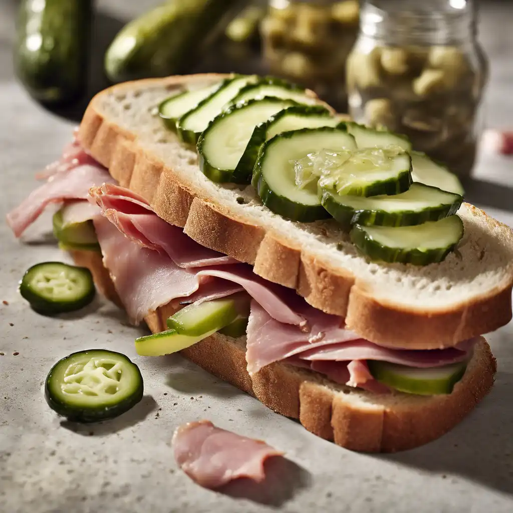 Pickle and Ham Sandwich