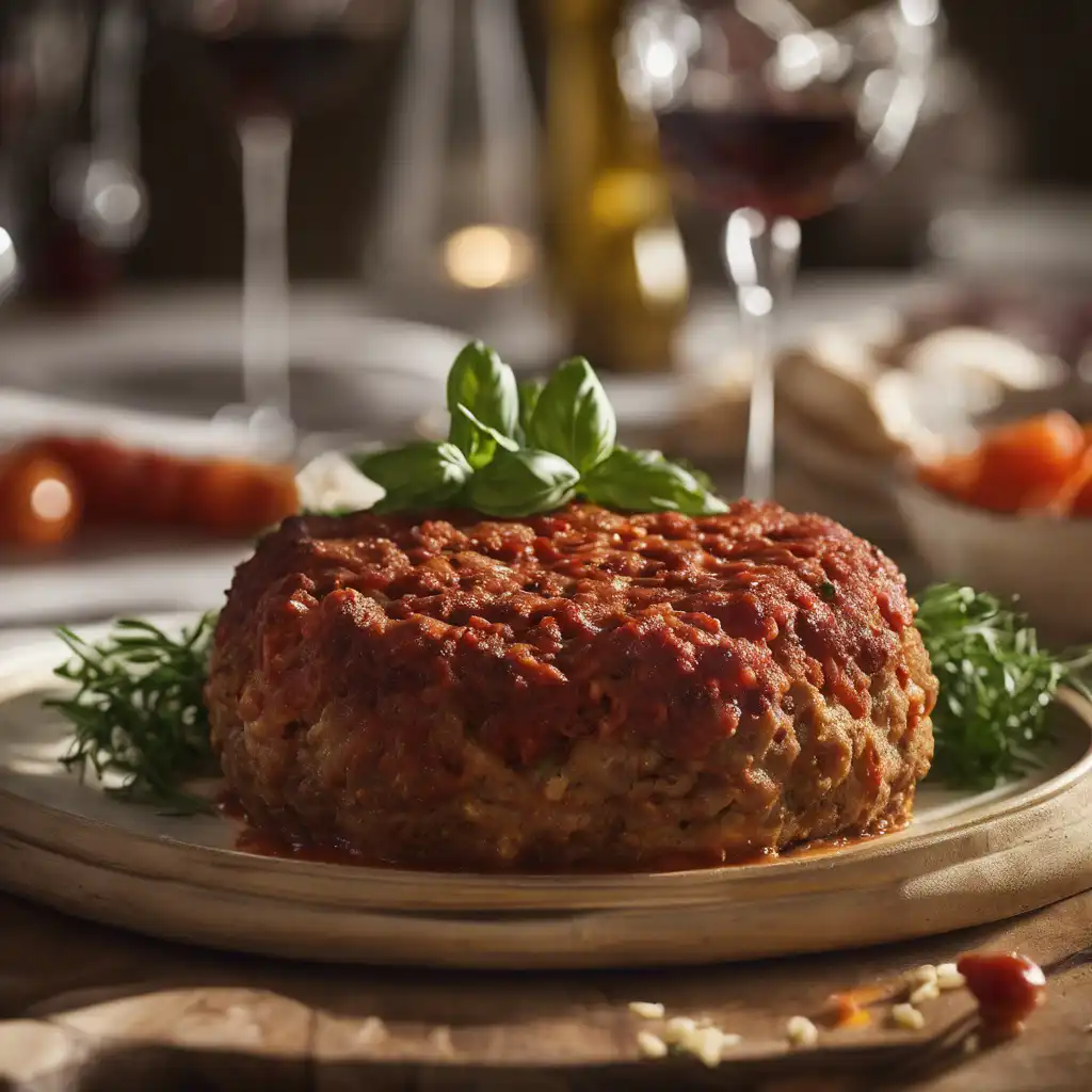 Italian-Style Beef and Pork Meatball Cake