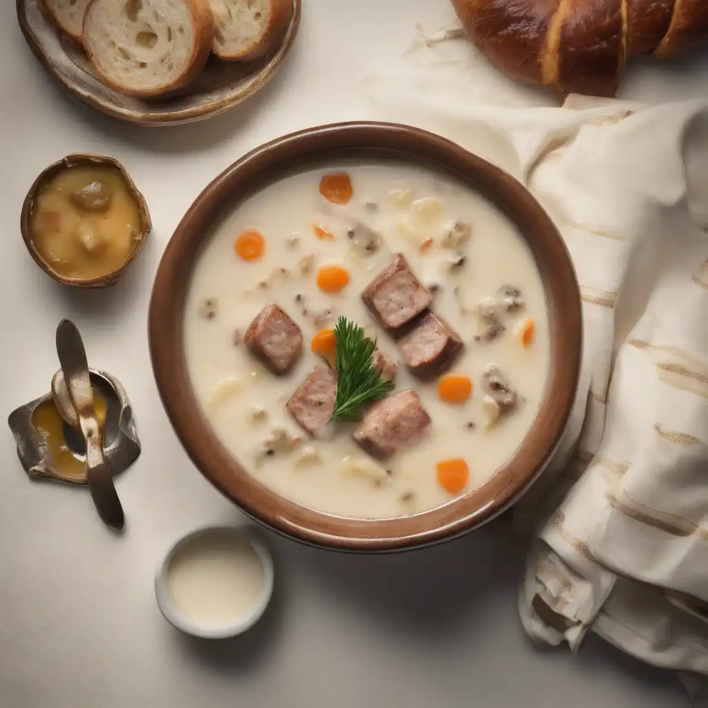 Sour Cream Sausage Soup