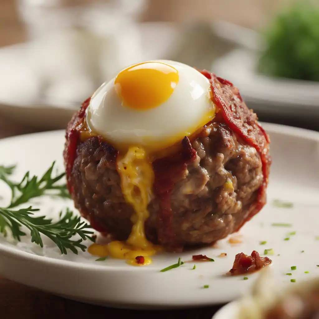 Meat Ball Stuffed with Egg